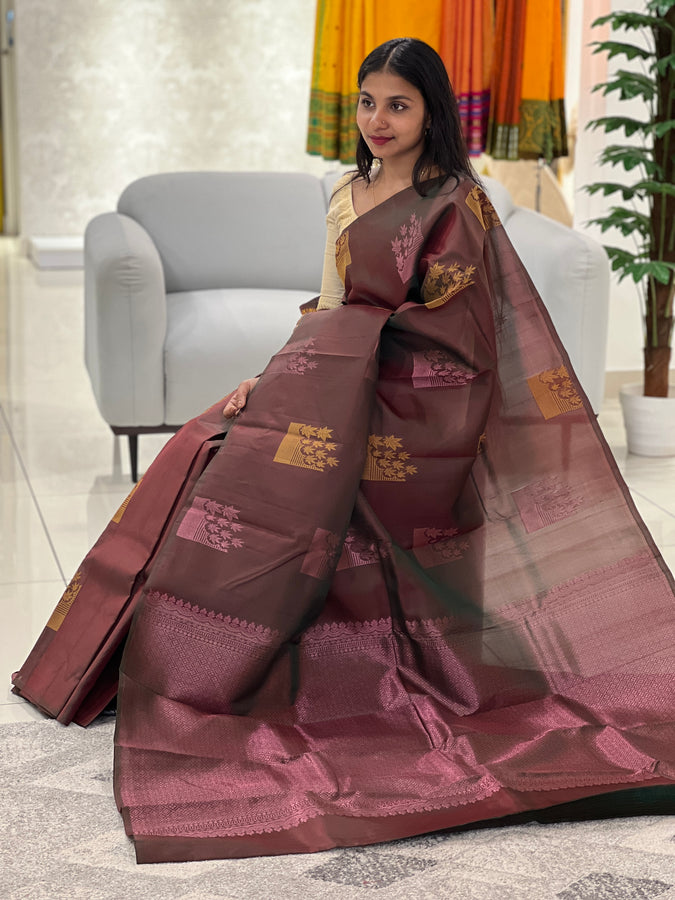 Zari With Thread Weaving Soft Silk Saree | SMS194