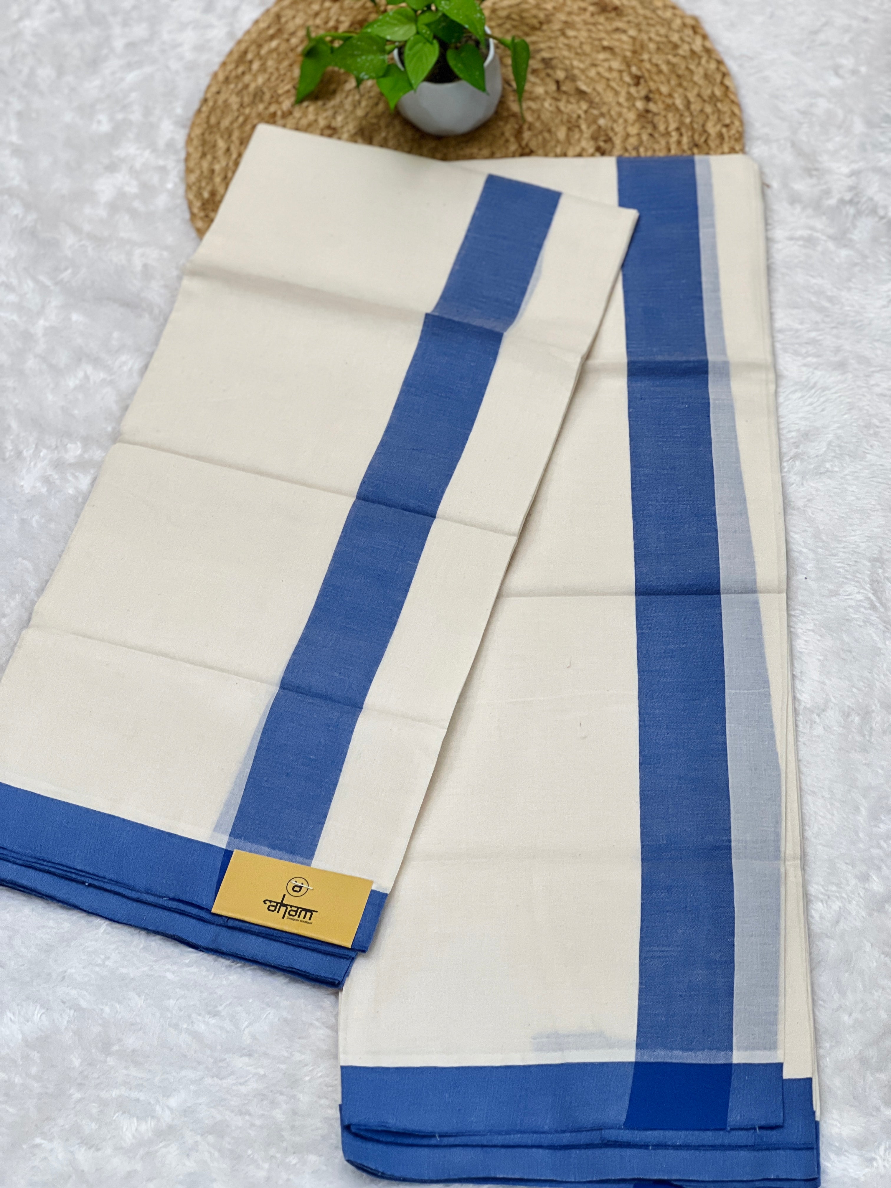 Kara Border Detailed Kerala Cotton Set Mundu | GAT363