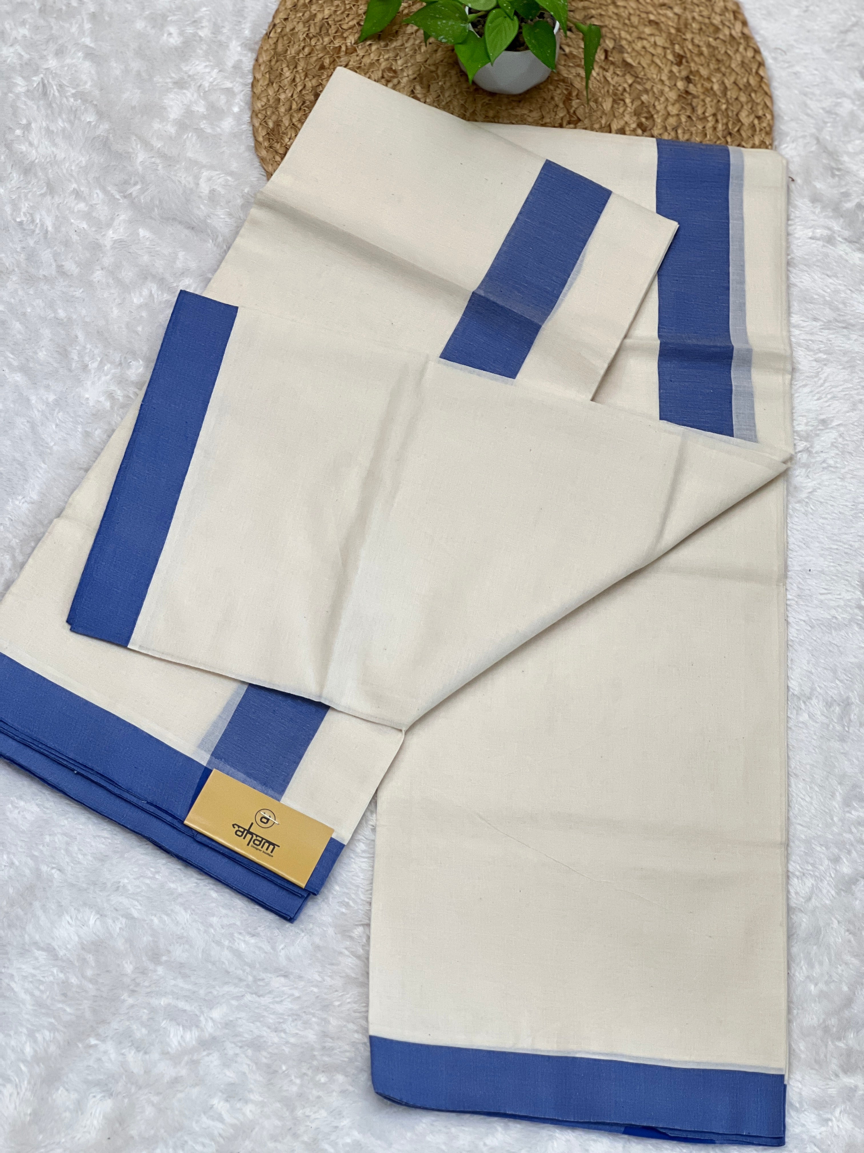 Kara Border Detailed Kerala Cotton Set Mundu | GAT363