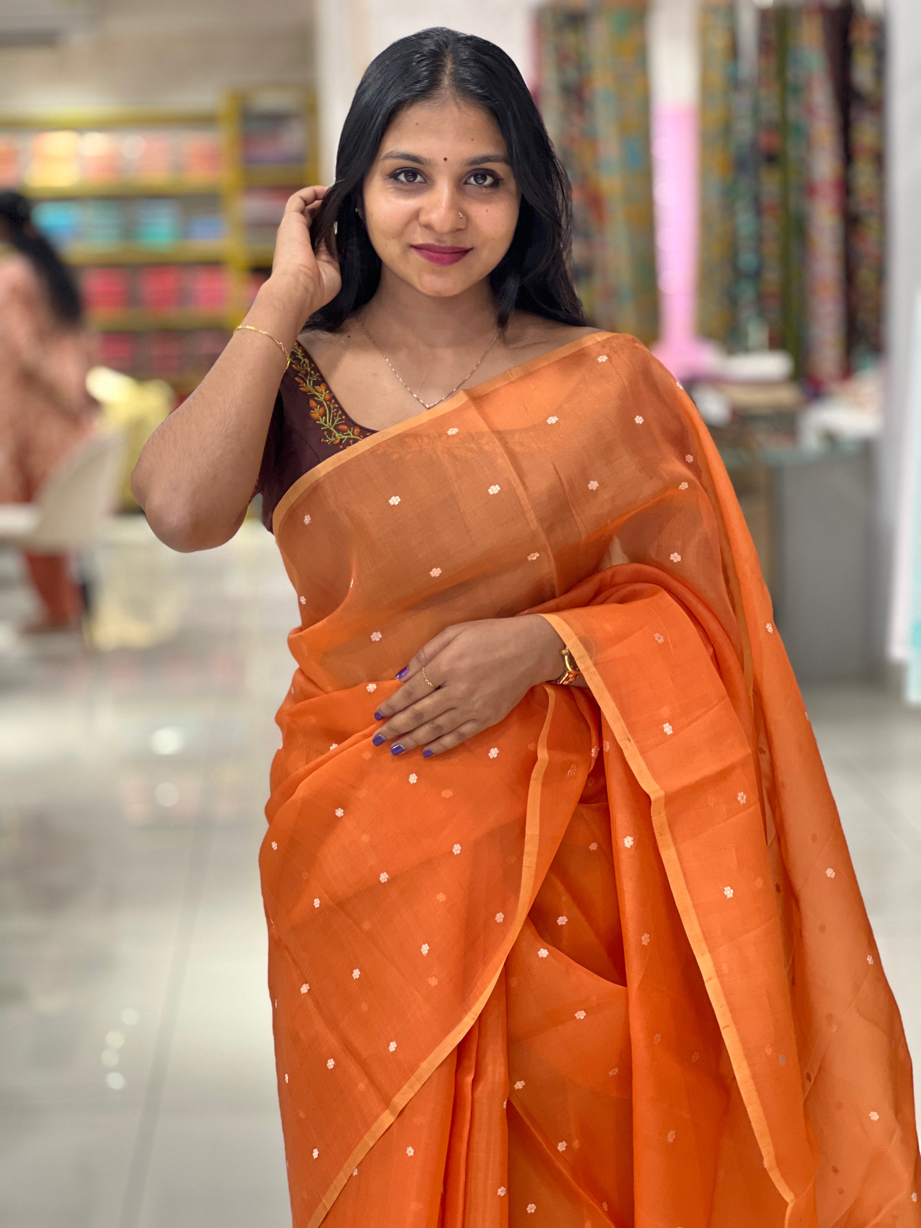 Banarasi Weaving Buta Pattern Organza Saree |FC189