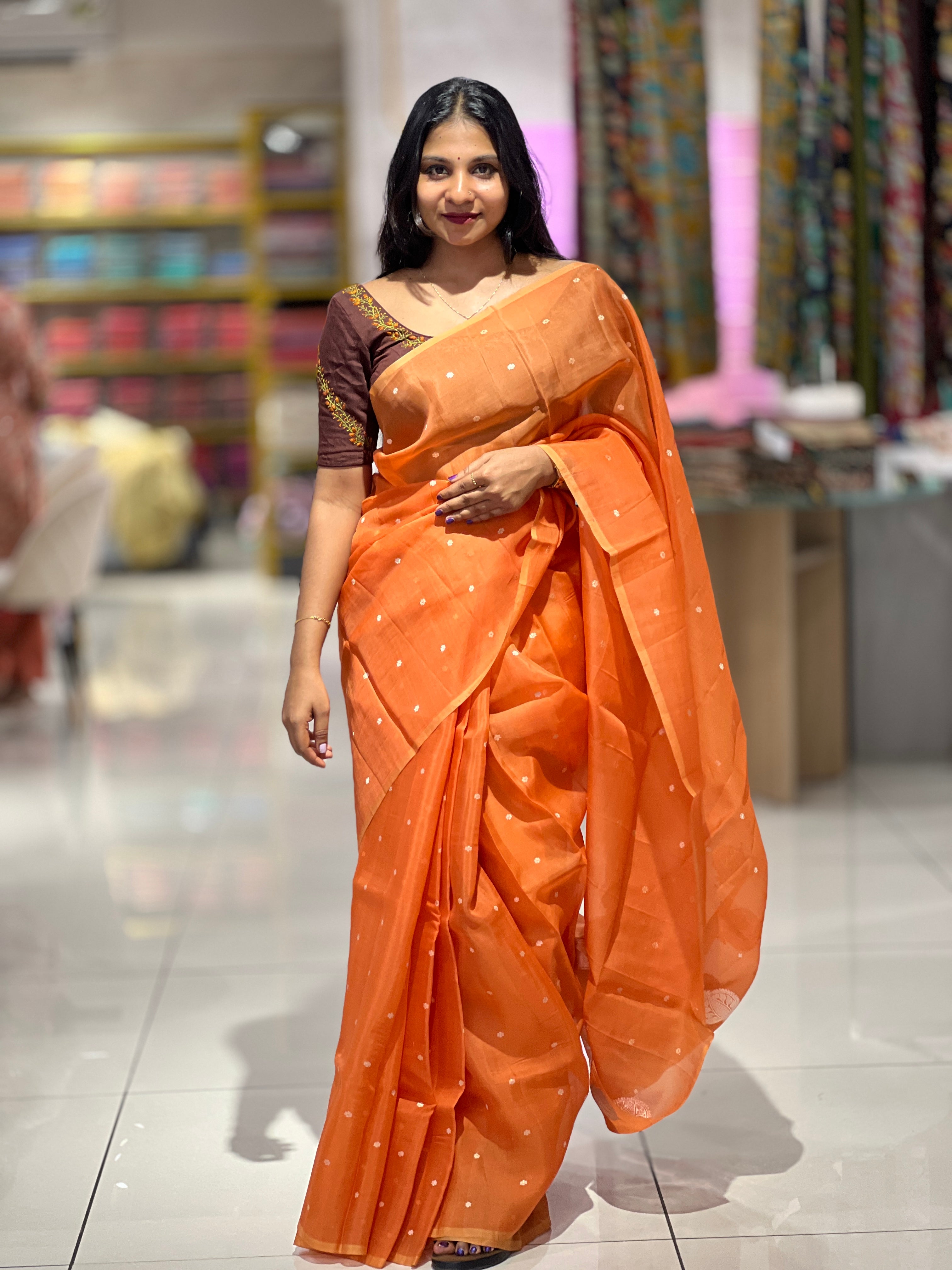 Banarasi Weaving Buta Pattern Organza Saree |FC189