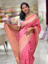 Lucknowi Inspired Embroidery Detailed Semi Tussar Saree | SUN441