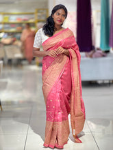 Lucknowi Inspired Embroidery Detailed Semi Tussar Saree | SUN441