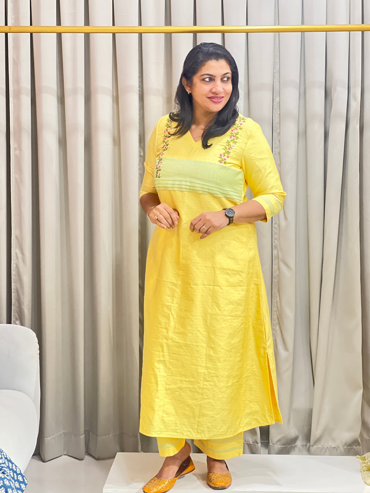 Banarasi Bloom Jacquard Cotton Co-Ord Set | DN847