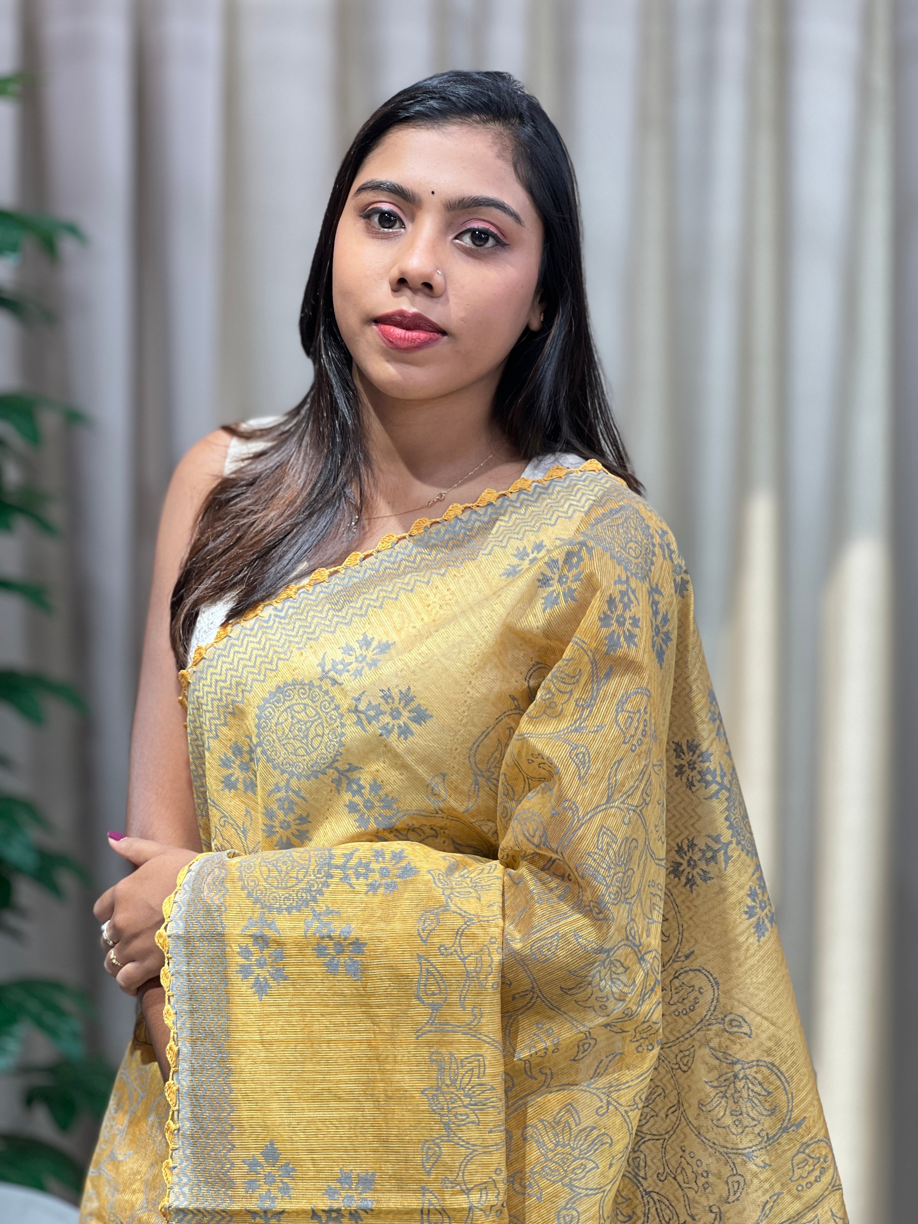Block Printed Kota Saree | JSC556