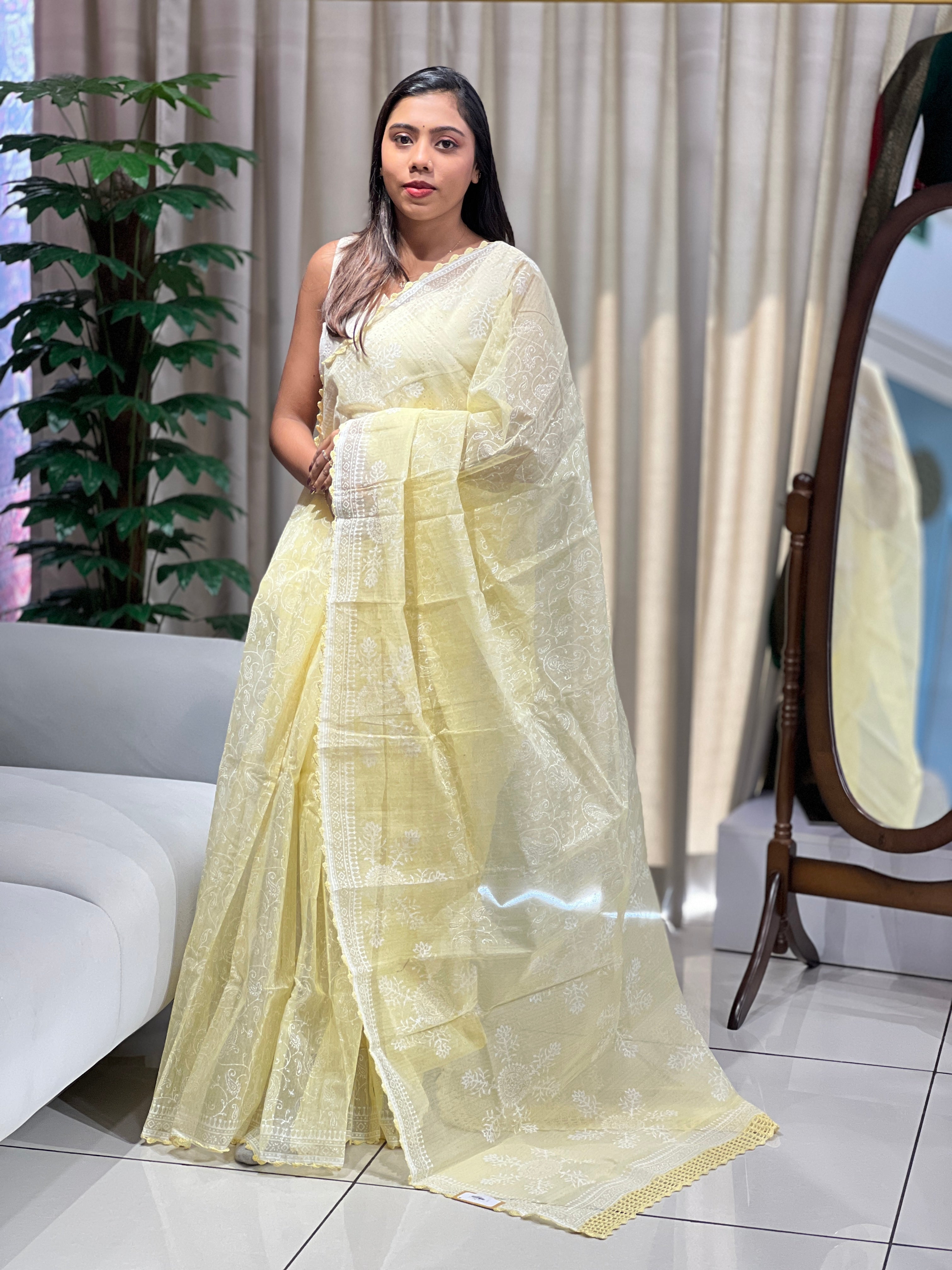 Block Printed Kota Saree | JSC554