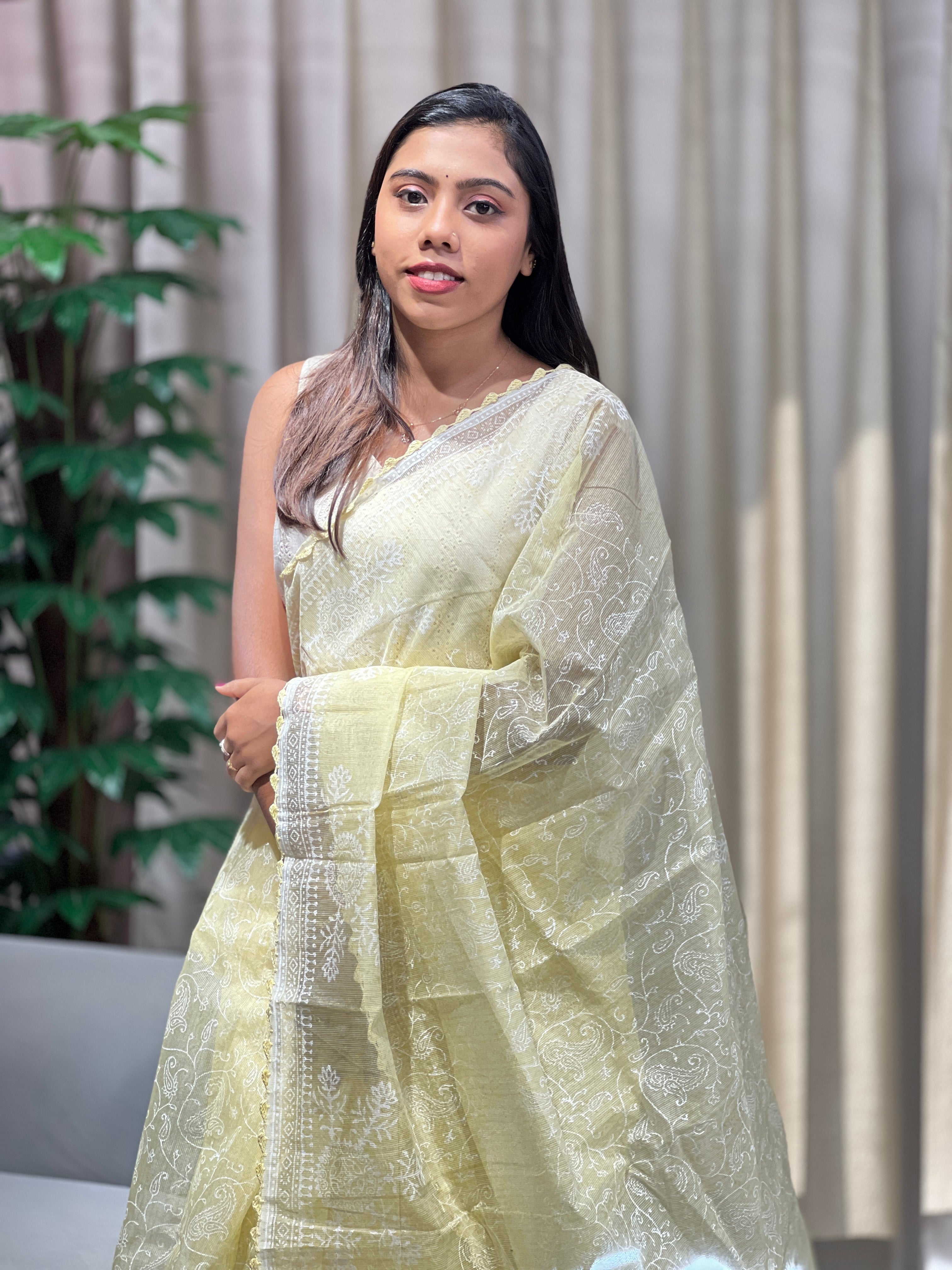 Block Printed Kota Saree | JSC554