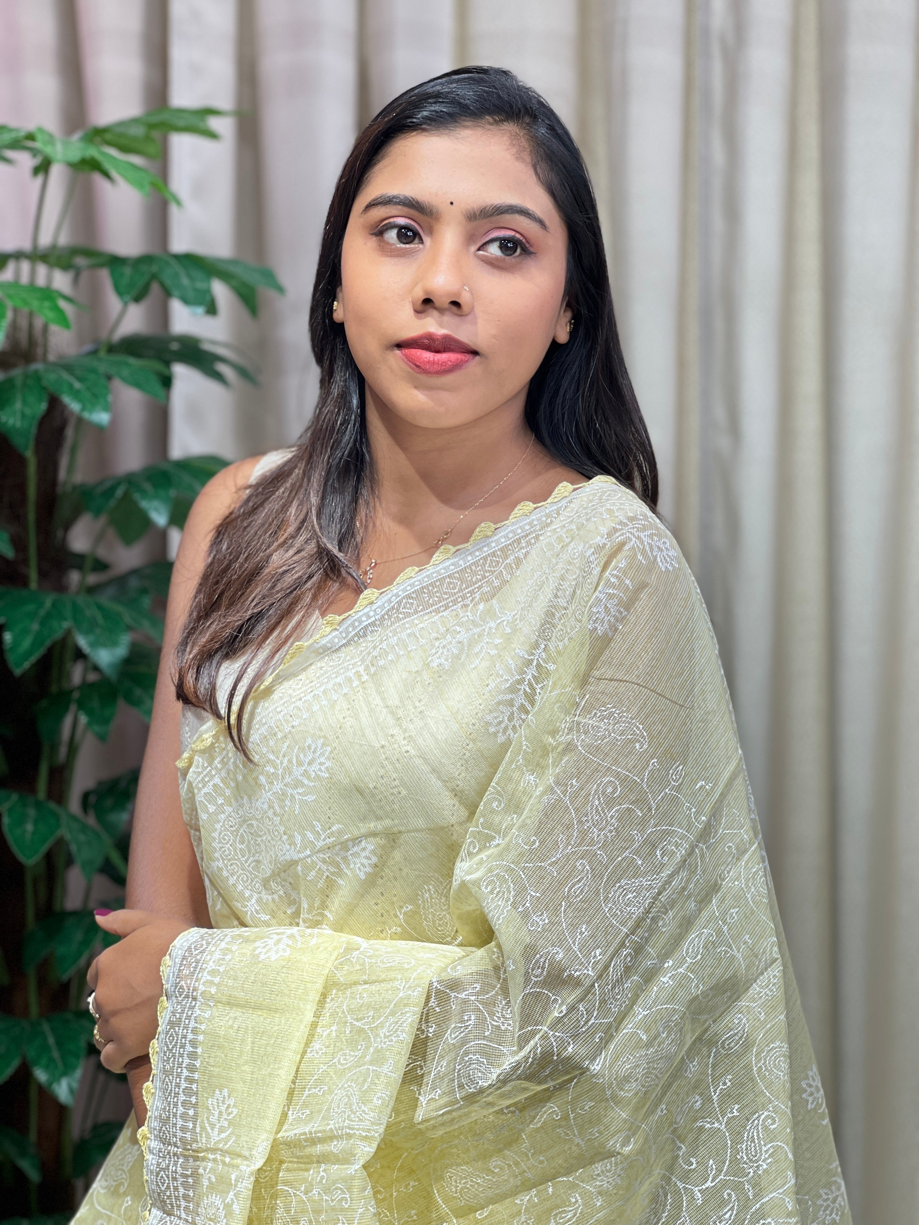 Block Printed Kota Saree | JSC554