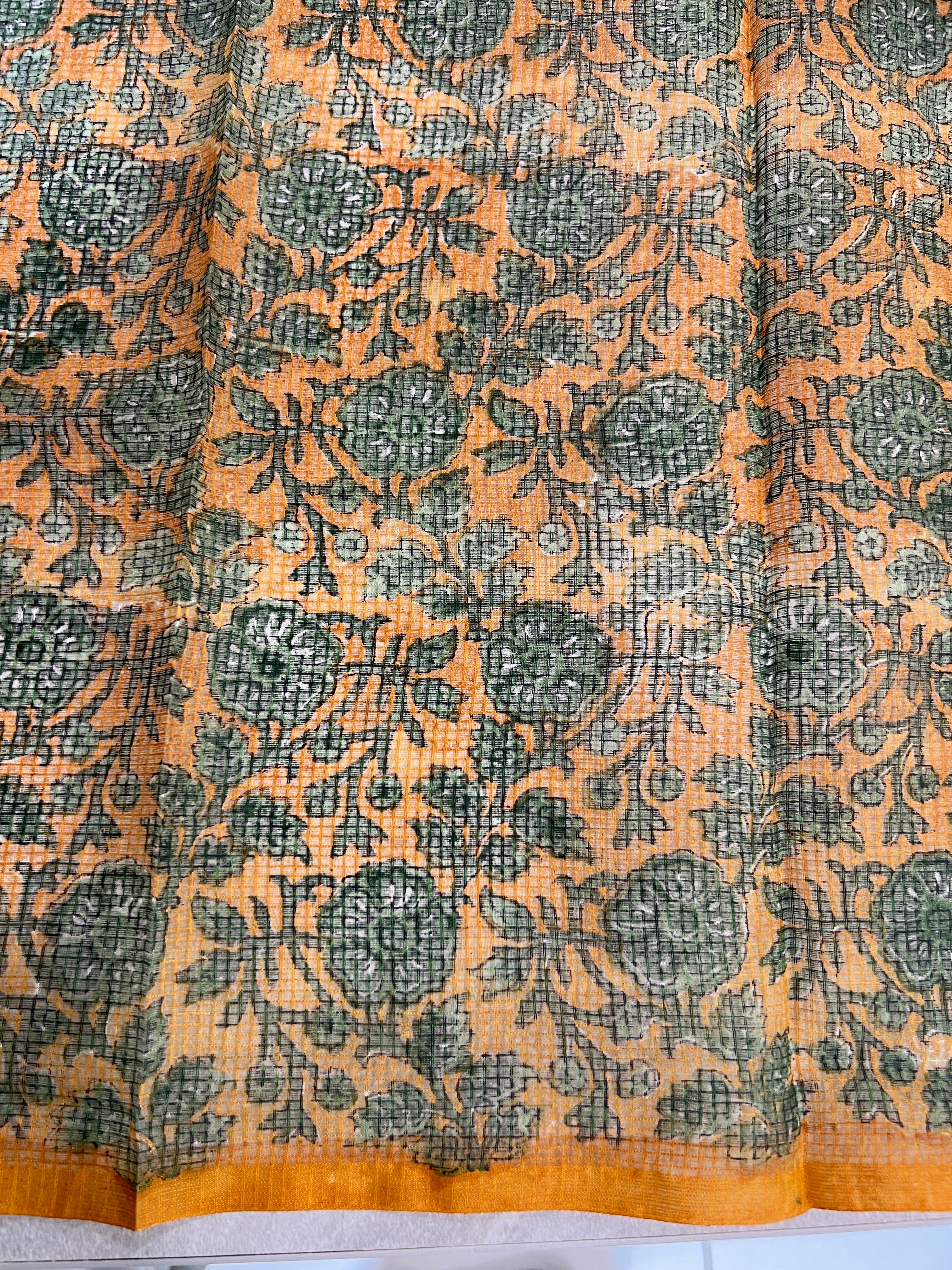 Floral Printed Tepchi Kota Saree | JSC693
