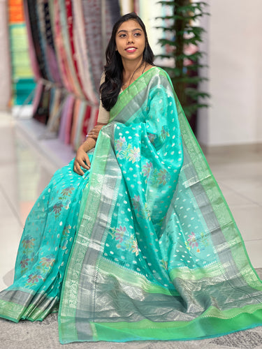 Banarasi Weaved Organza Saree | JCL650