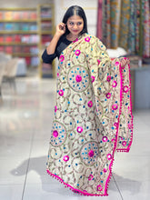 Thread Embroidery Detailed Chanderi Finish Dupatta | VET291