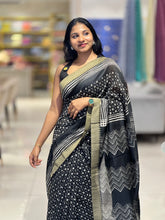 Block Printed Chanderi Saree | YNG231