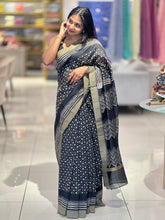 Block Printed Chanderi Saree | YNG231