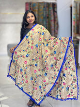 Thread Embroidery Detailed Chanderi Finish Dupatta | VET290