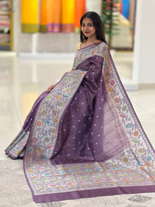 Paithani Weaving Blended Tussar Saree | JRT113