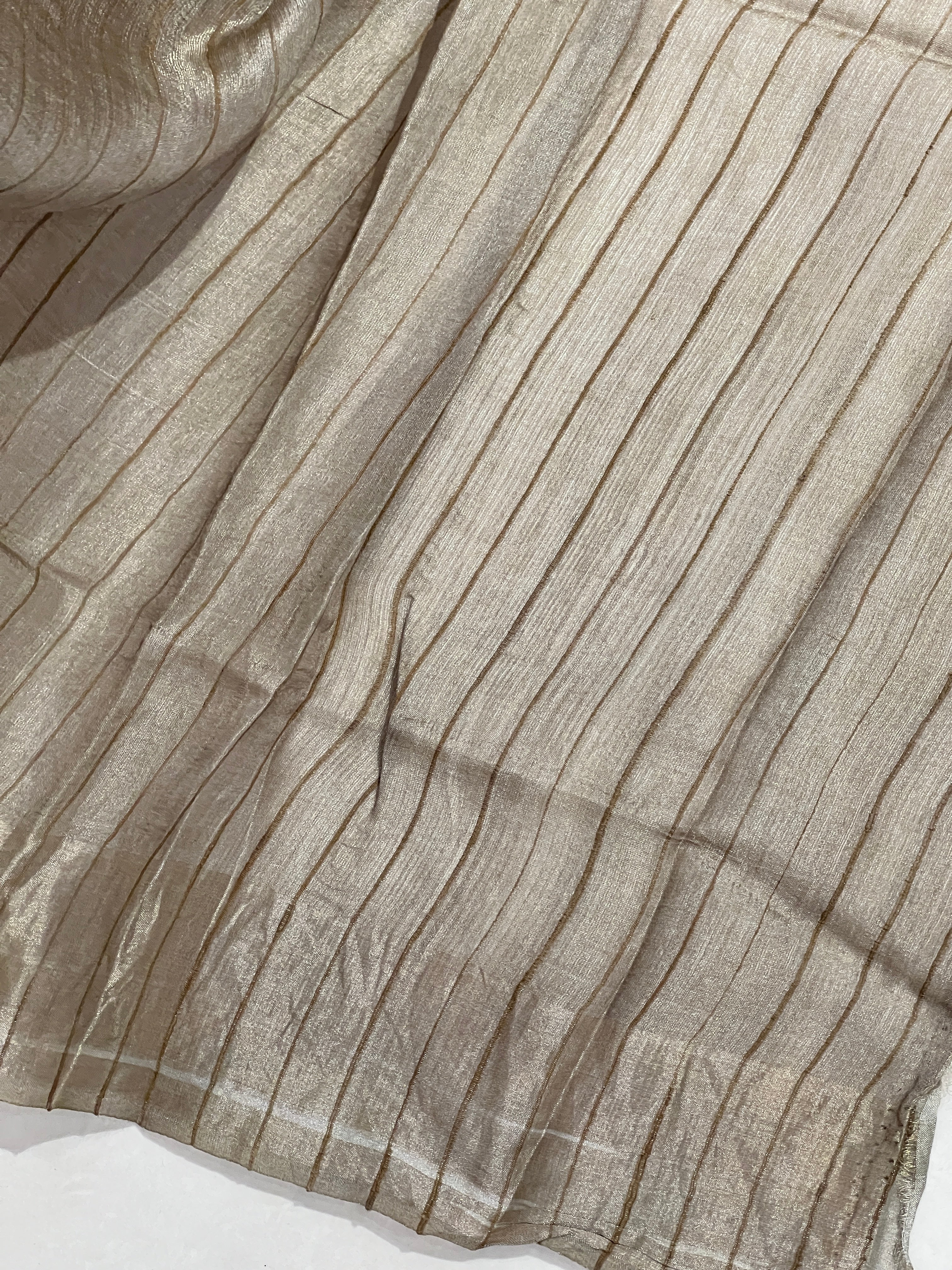 Floral Digital Print Detailed Muga Tussar Saree | MR177