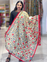 Thread Embroidery Detailed Chanderi Finish Dupatta | VET286