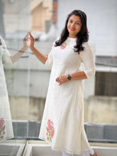 Floral Digital Print With Embroidery Detailed Chanderi Silk Kurta Material | DN778