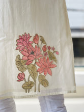 Floral Digital Print With Embroidery Detailed Chanderi Silk Kurta Material | DN778