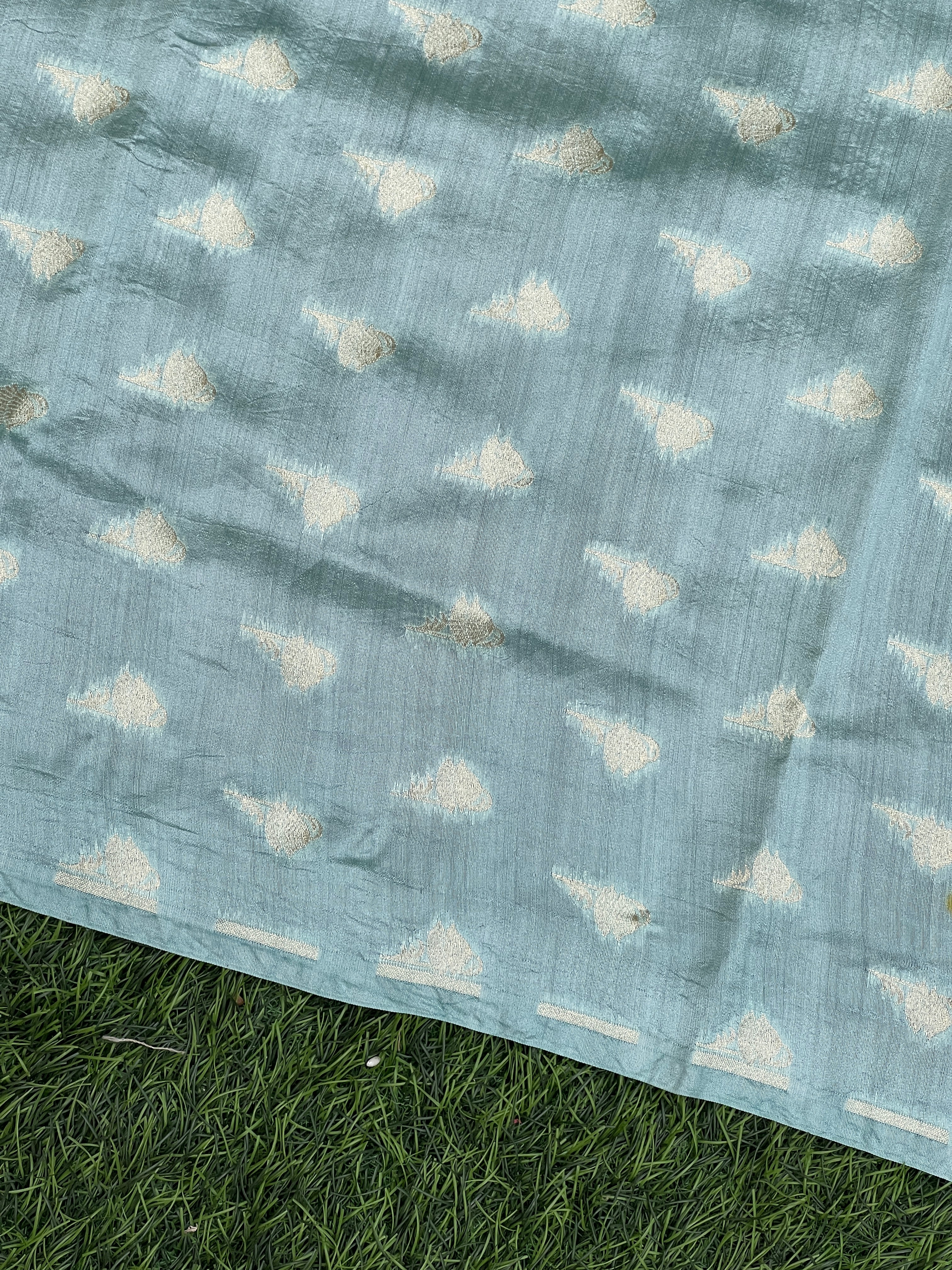 Computerized Machine Embroidery Pure Organza Saree | YNG128