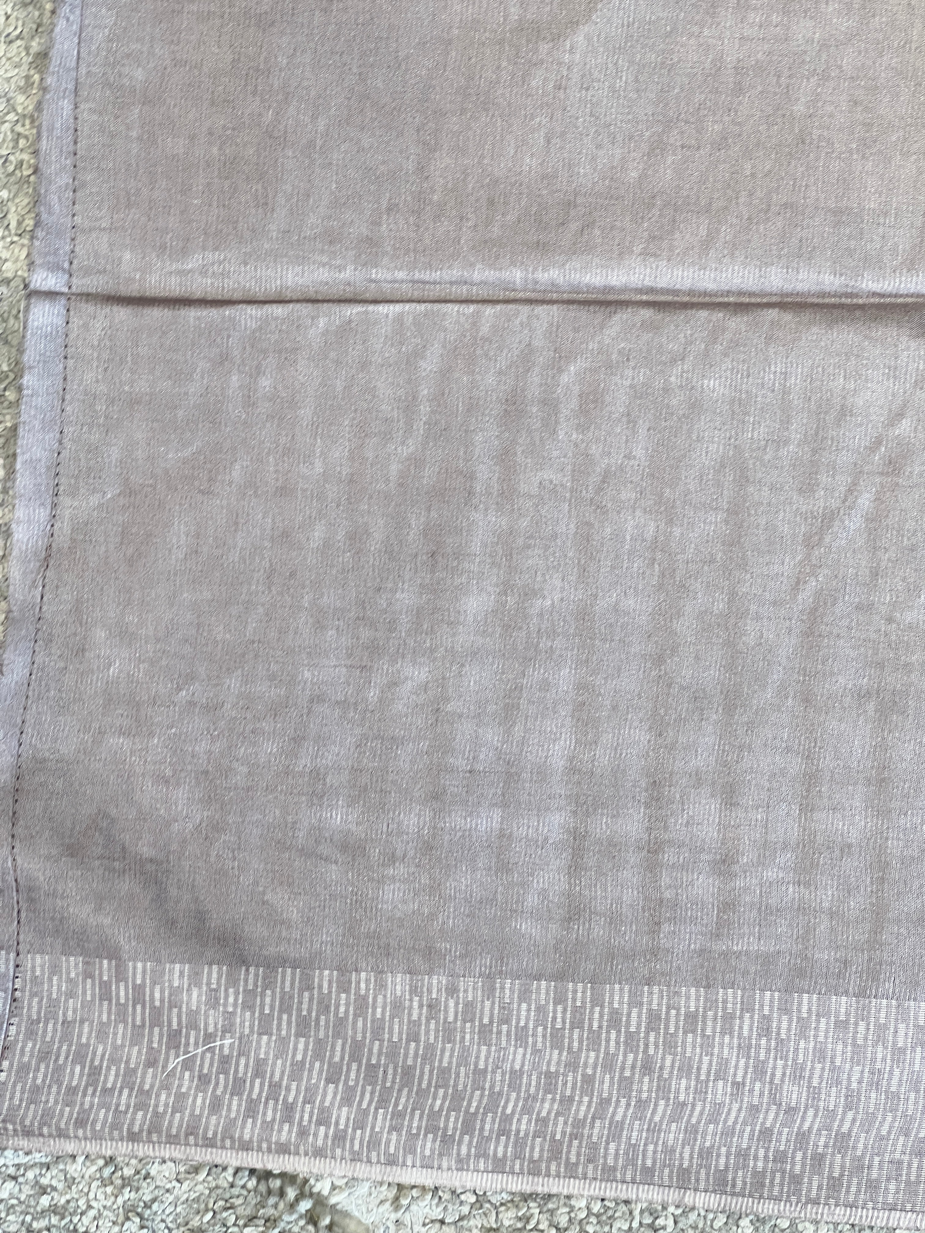 Geometric Pattern Thread Weaved Bamboo Tussar Saree | PNS175