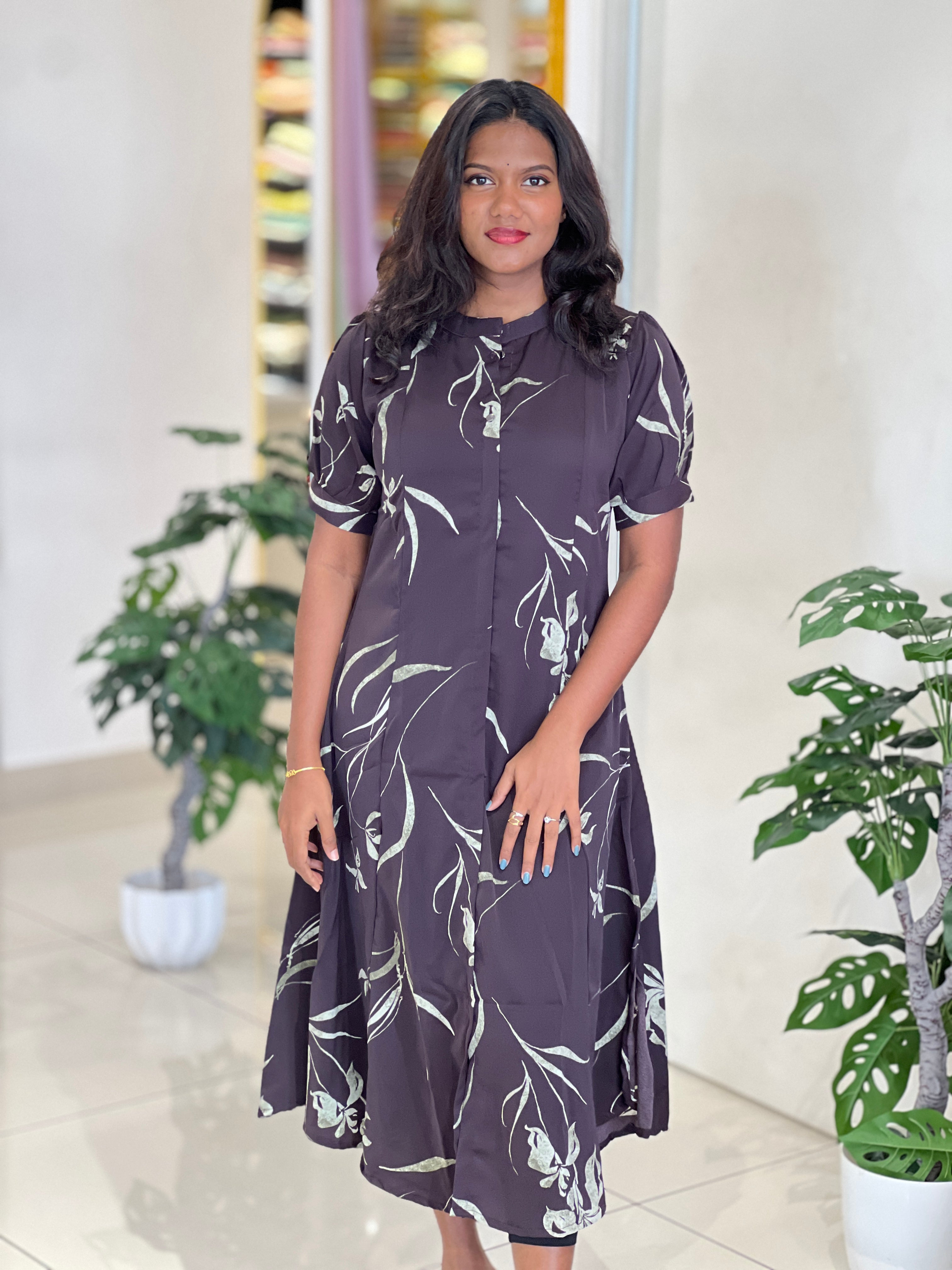 Scattered Detailed Muslin Kurta |UNM168