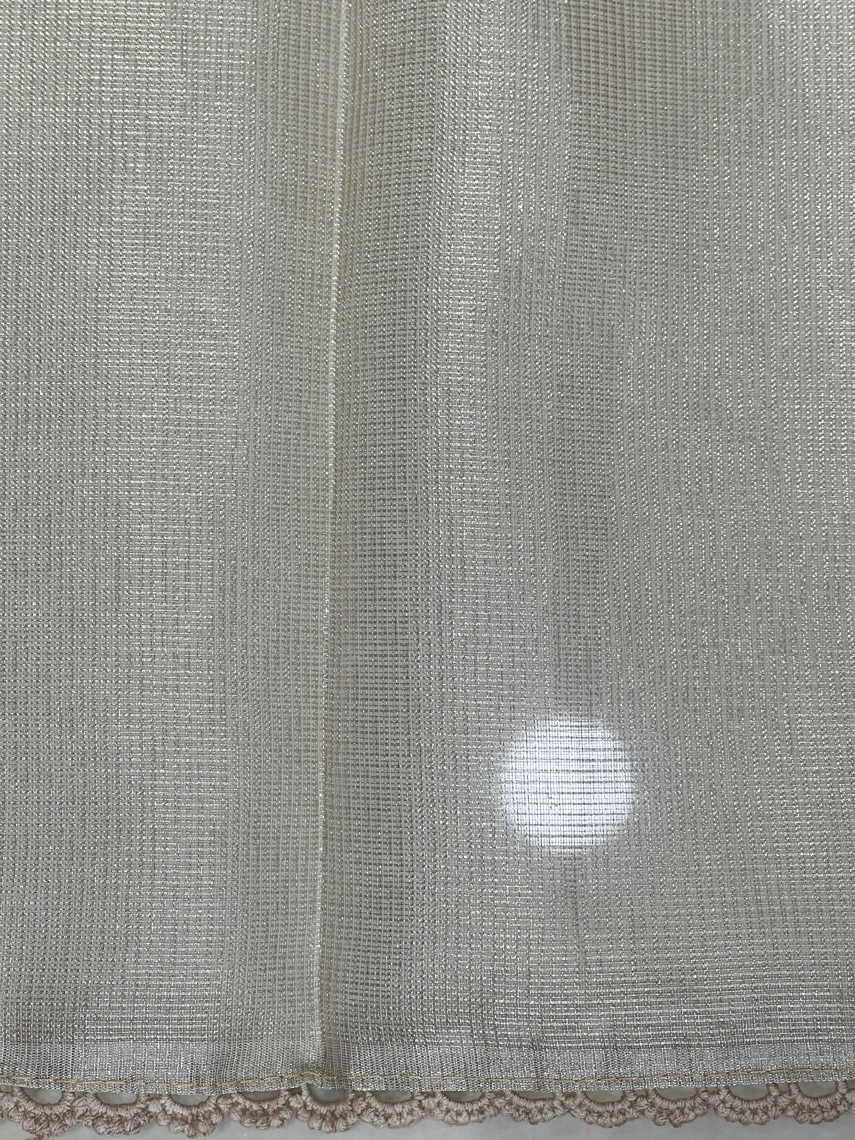 Floral Embroidery Detailed Tissue Saree | PKS146