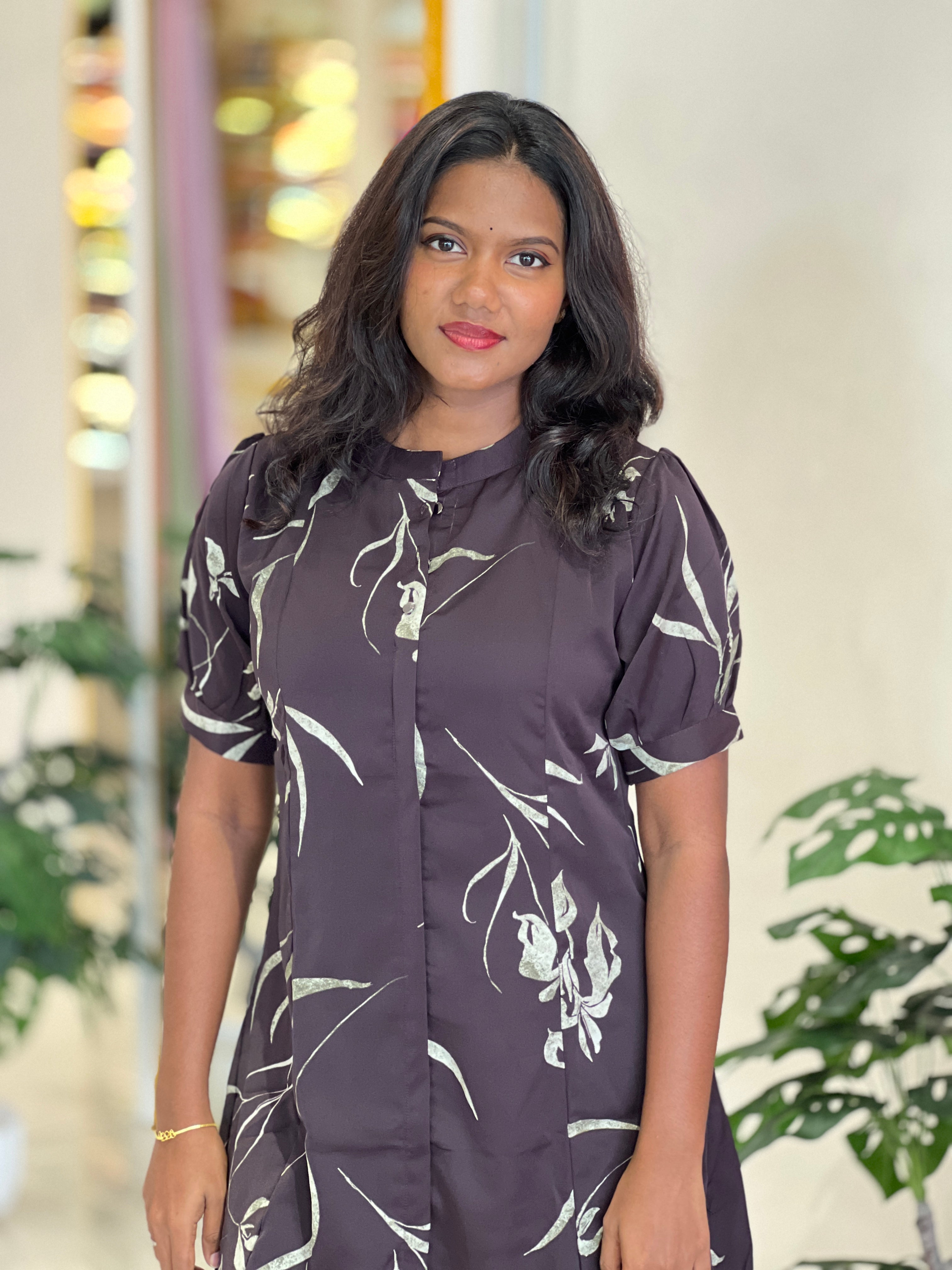 Scattered Detailed Muslin Kurta |UNM168