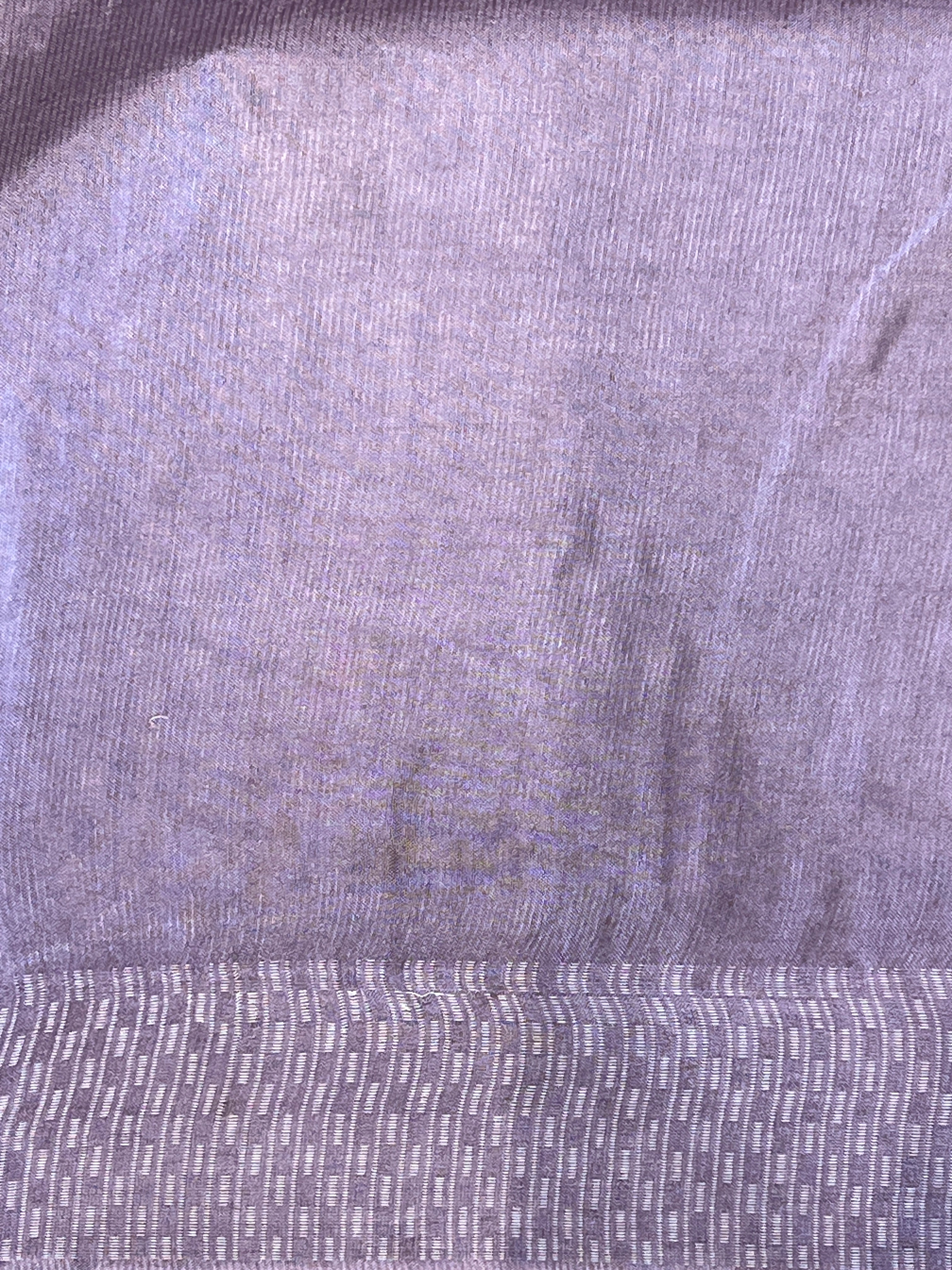 Geometric Pattern Thread Weaved Bamboo Tussar Saree | PNS174