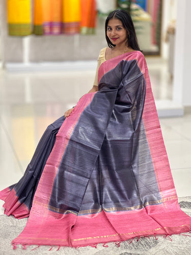 Hand Woven Jute Saree | JRT138