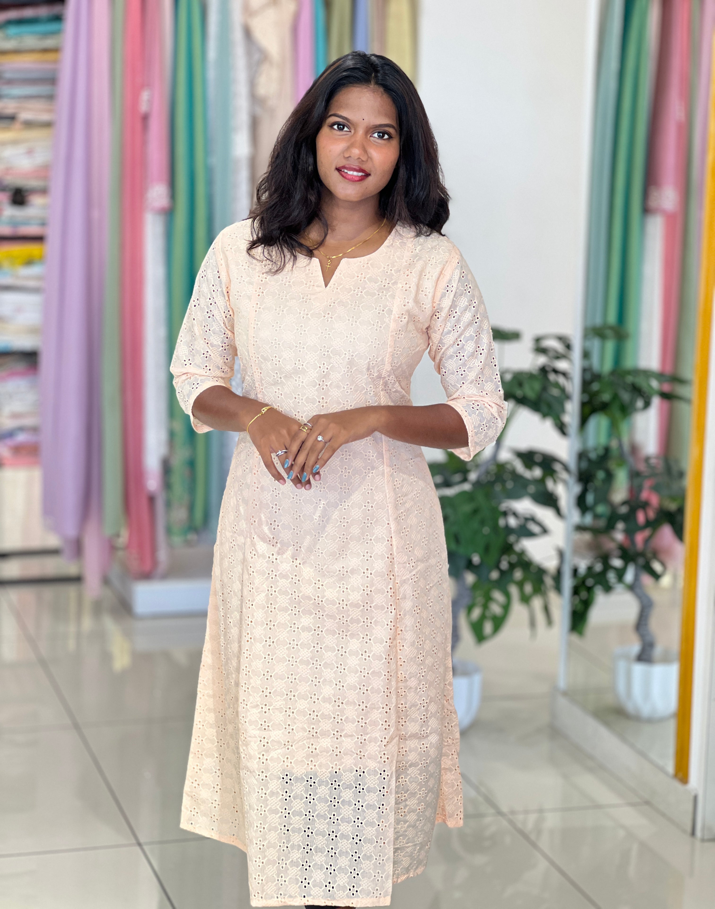 Cotton Hakhoba Kurta Set |UNM141