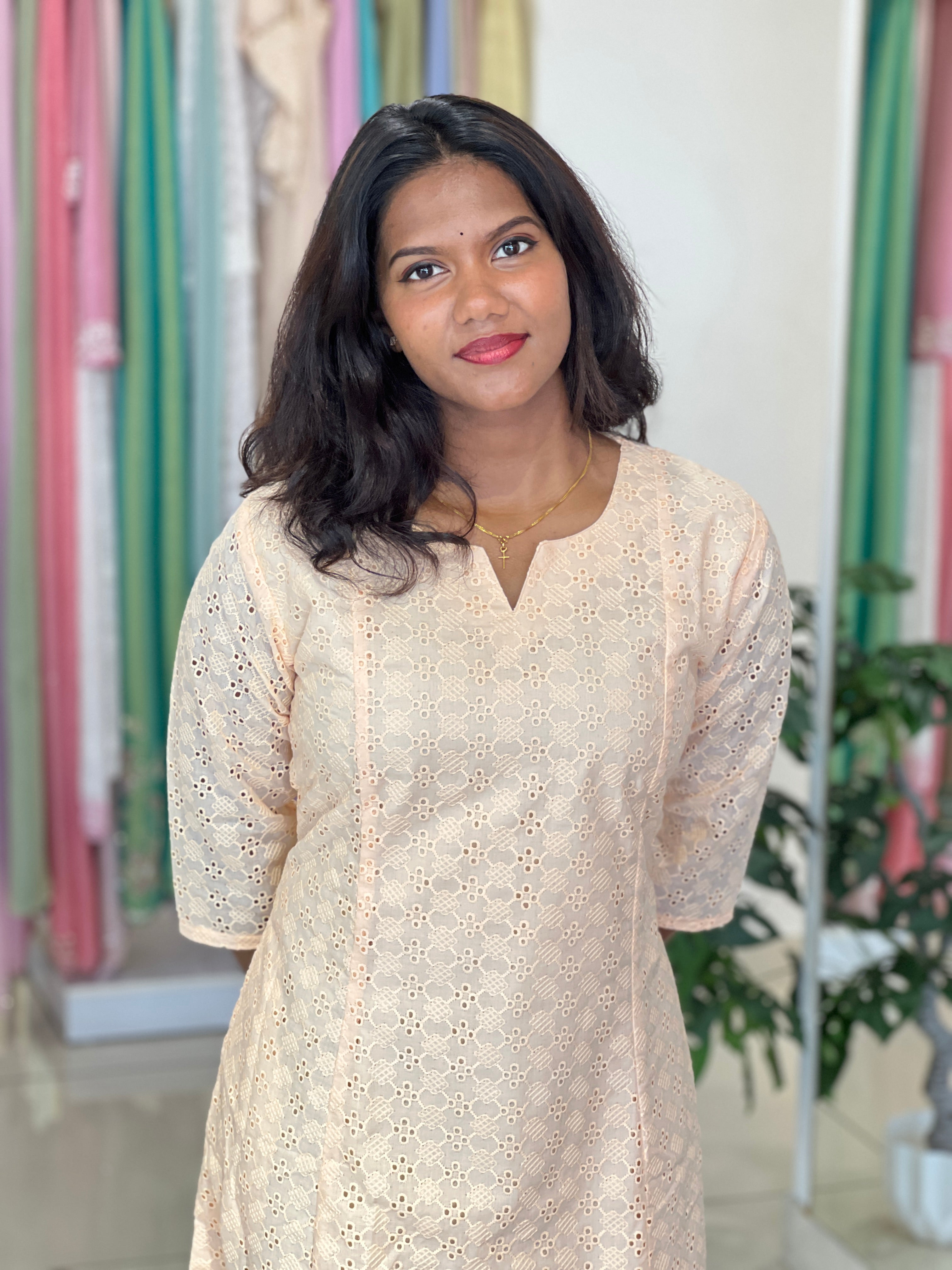 Cotton Hakhoba Kurta Set |UNM141