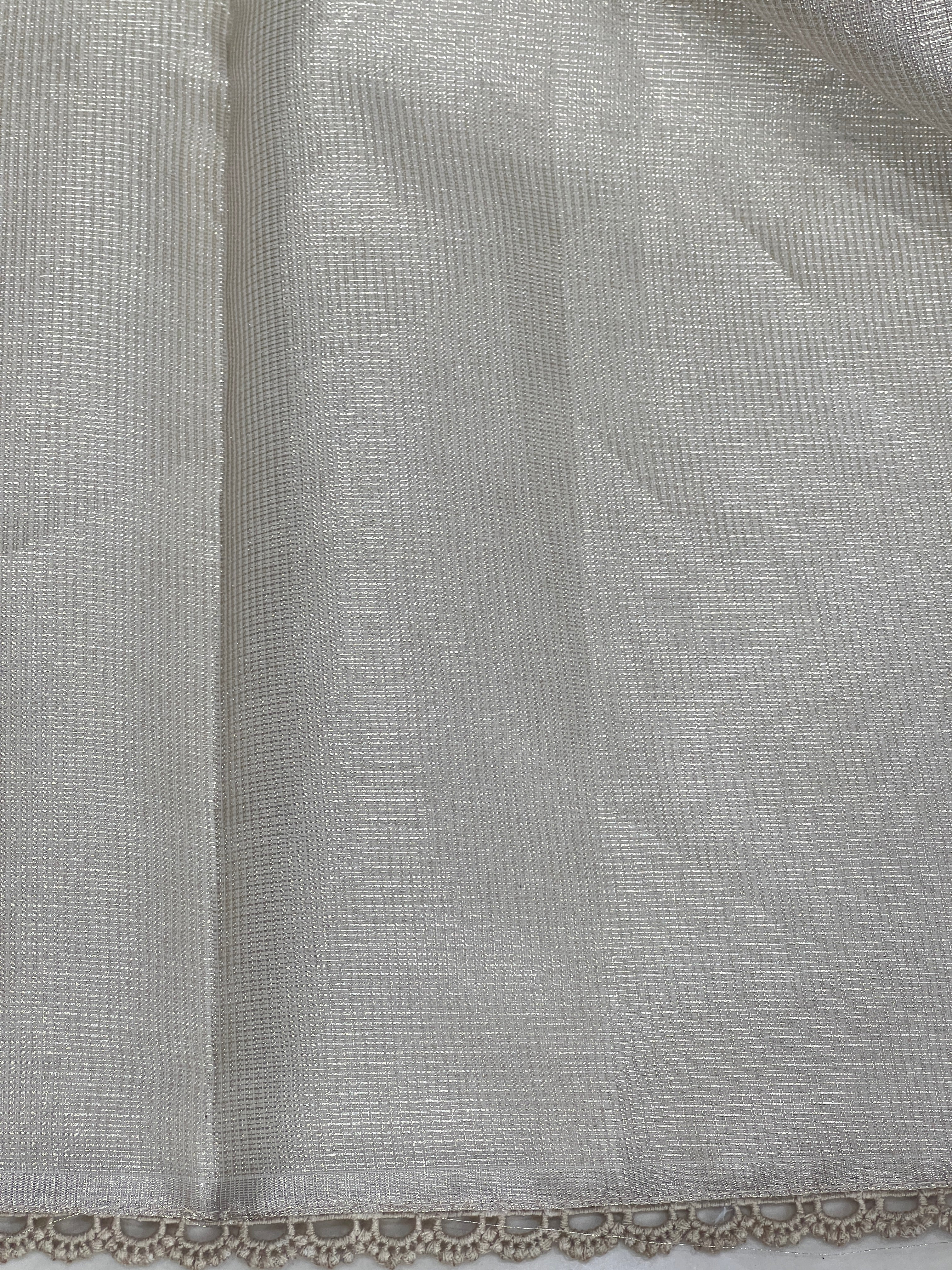 Floral Embroidery Detailed Tissue Saree | PKS157