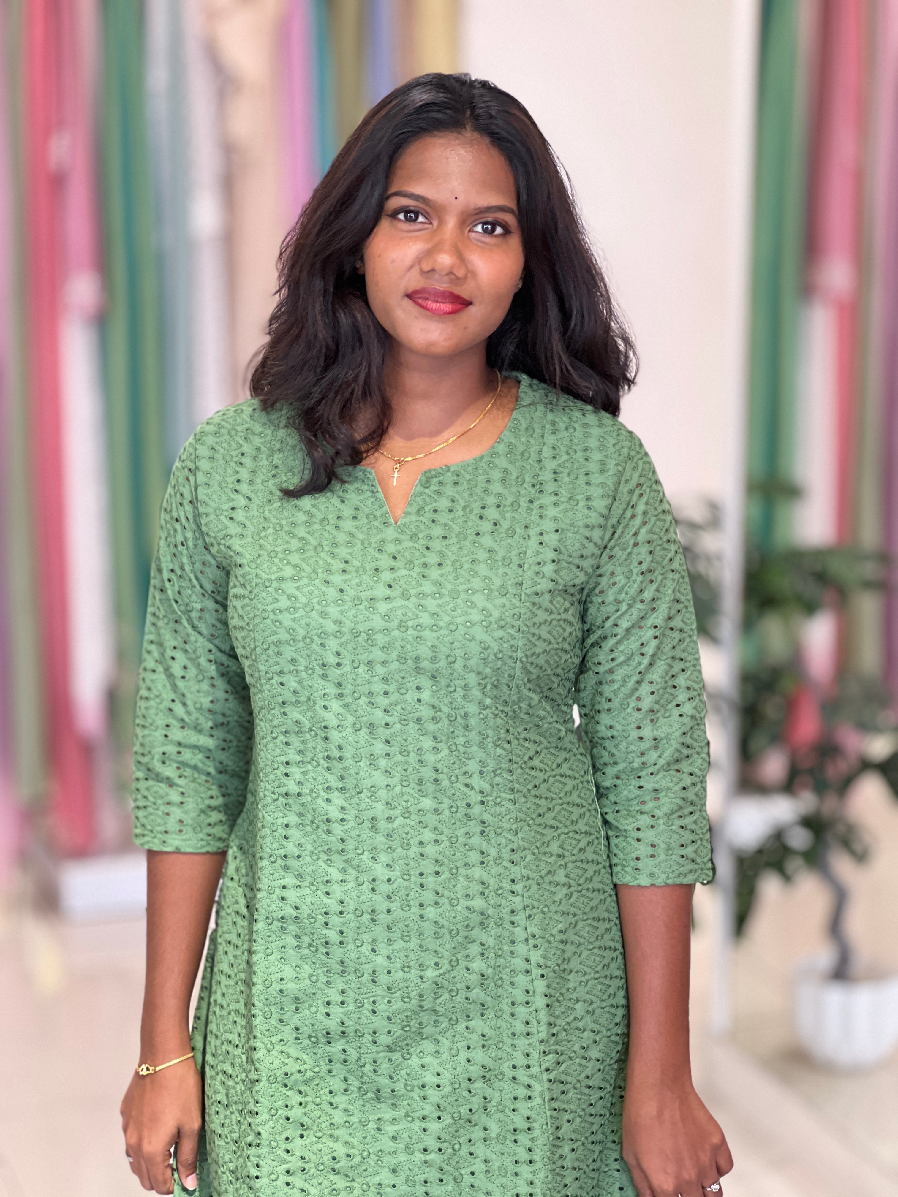 Cotton Hakhoba Kurta Set |UNM142