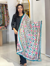 Thread Embroidery Detailed Chanderi Finish Dupatta | VET301