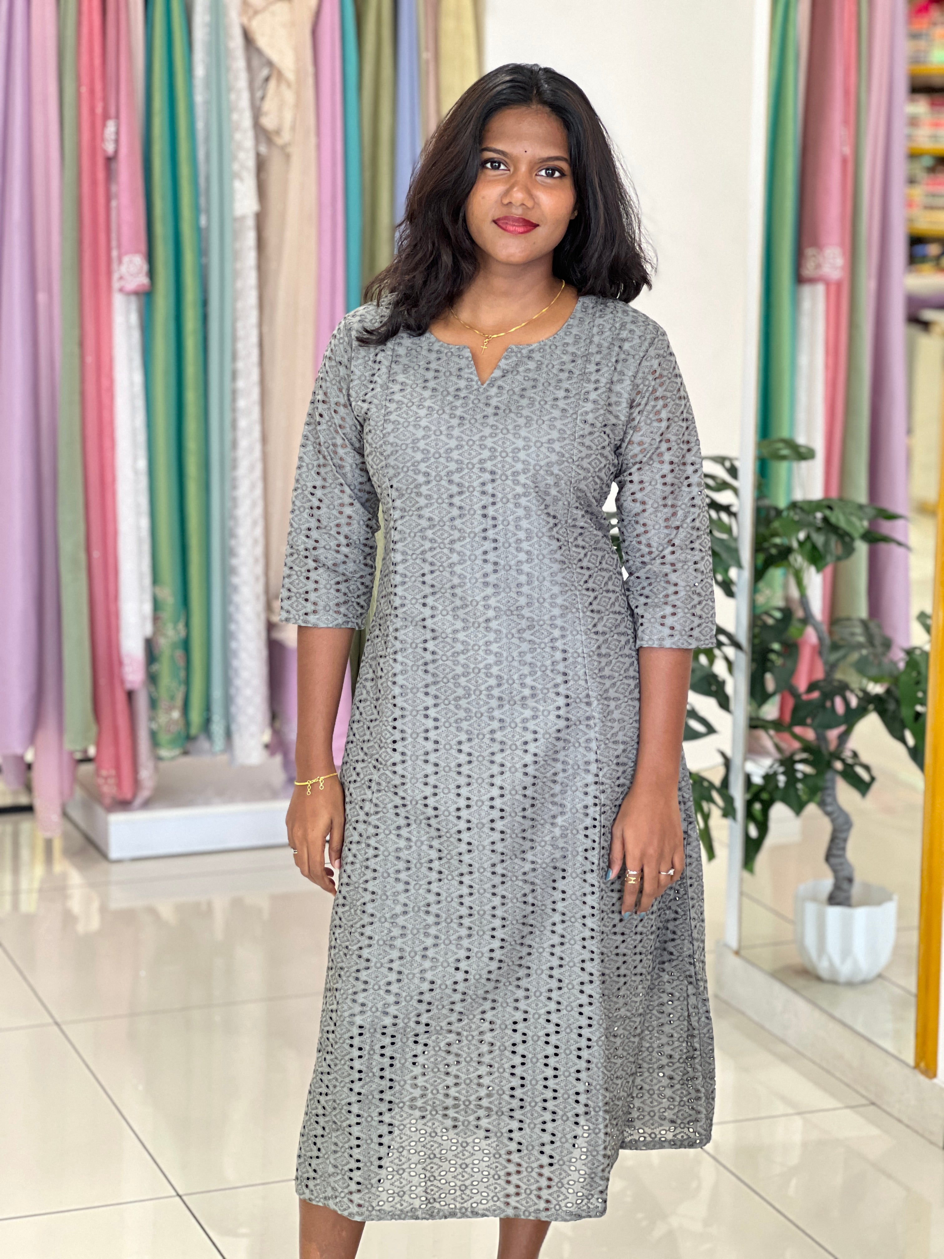 Cotton Hakhoba Kurta Set |UNM143