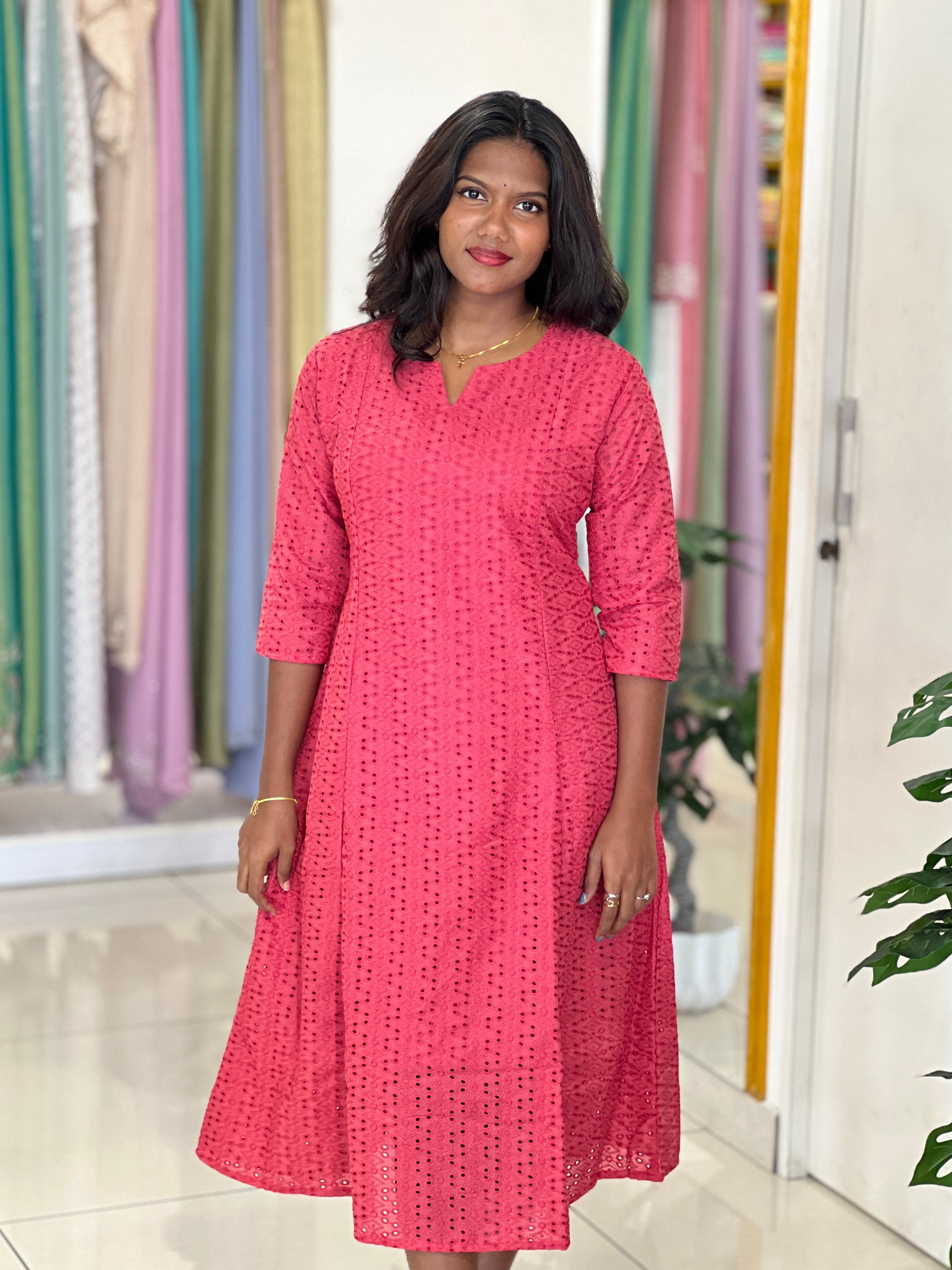 Cotton Hakhoba Kurta Set |UNM144