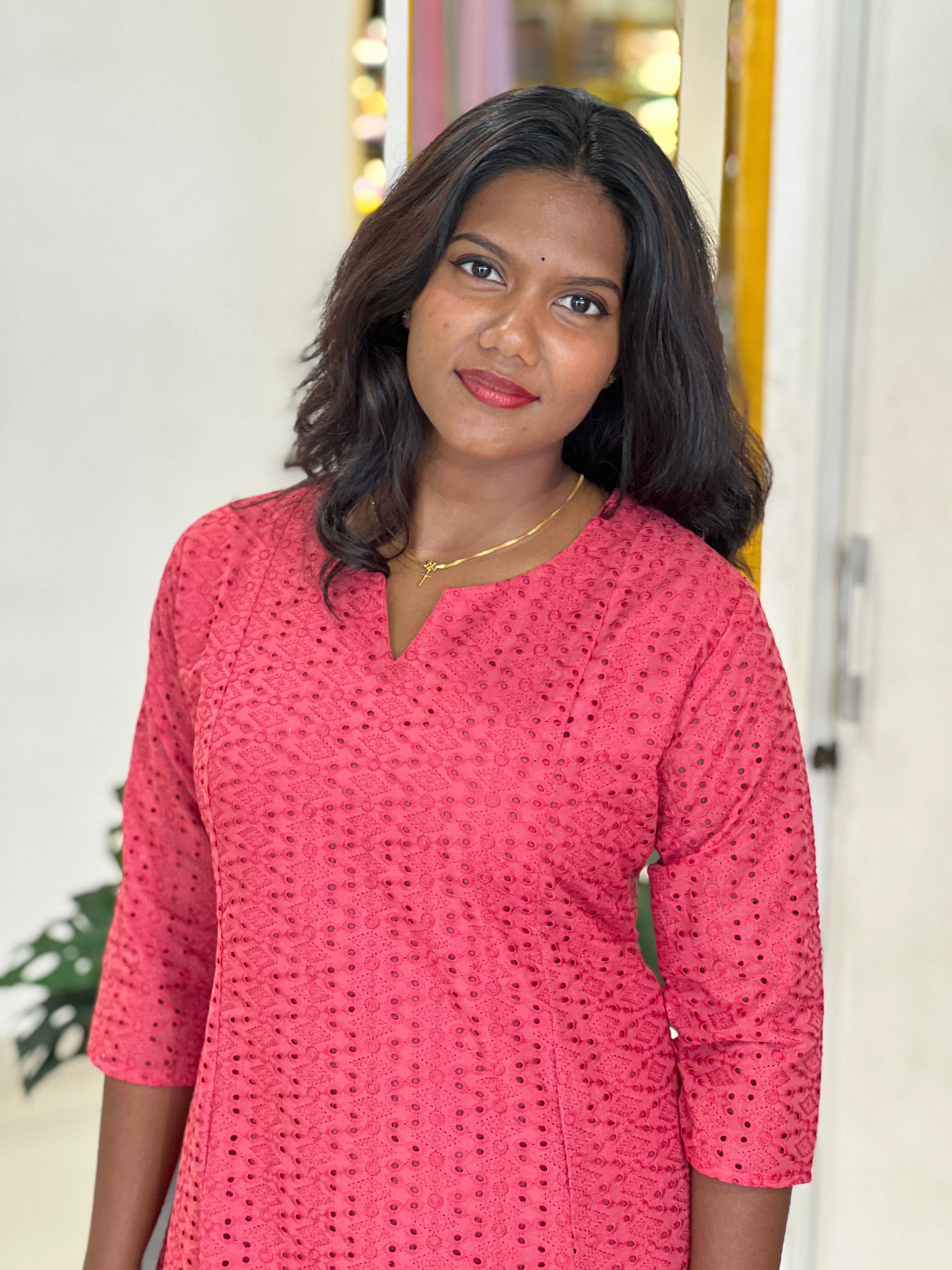 Cotton Hakhoba Kurta Set |UNM144