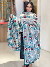 Thread Embroidery Detailed Chanderi Finish Dupatta | VET300