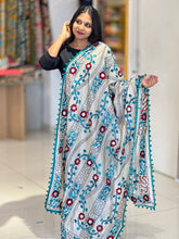Thread Embroidery Detailed Chanderi Finish Dupatta | VET300