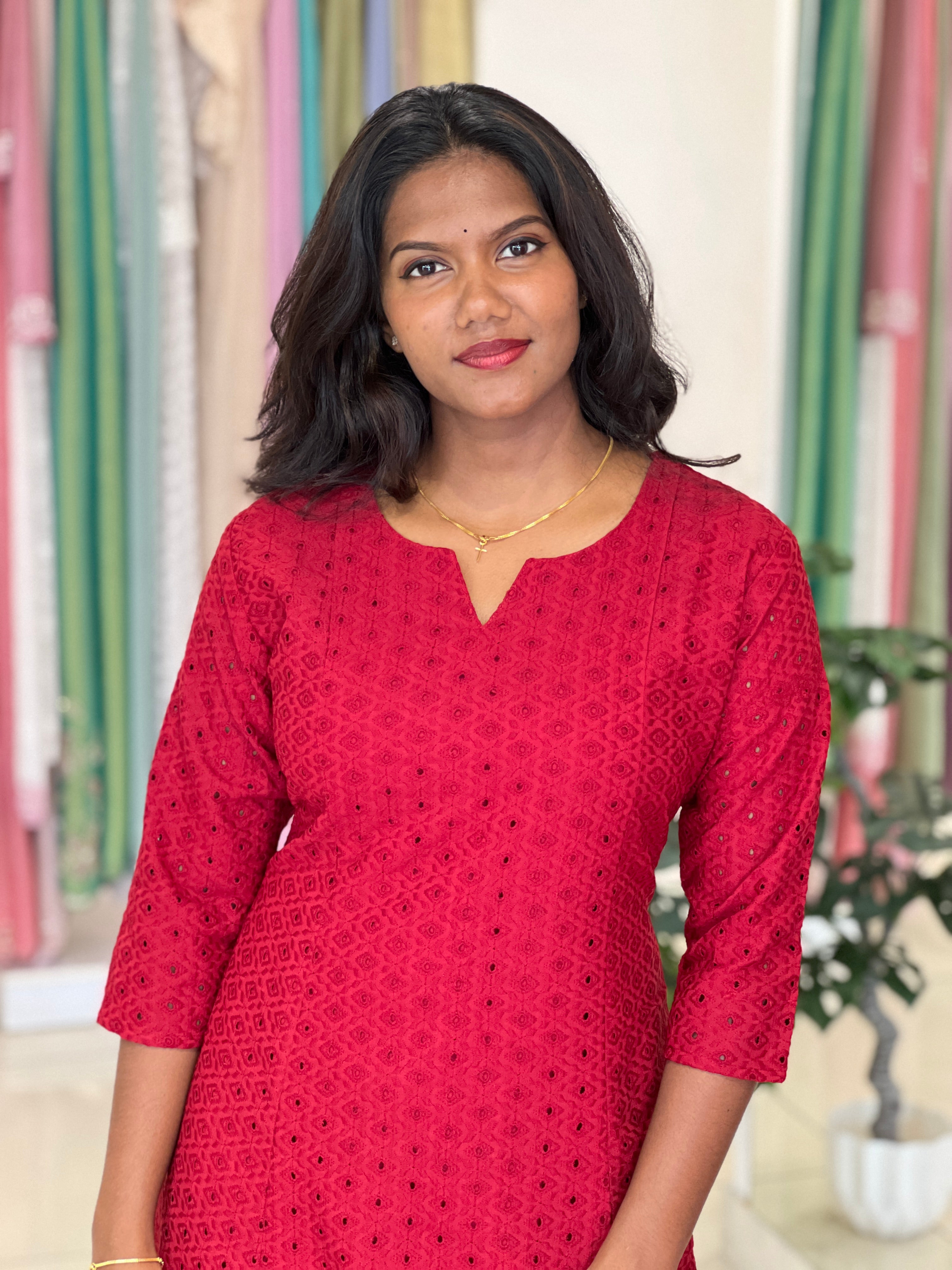 Hakobha Pattern Cotton Kurta  |UNM134