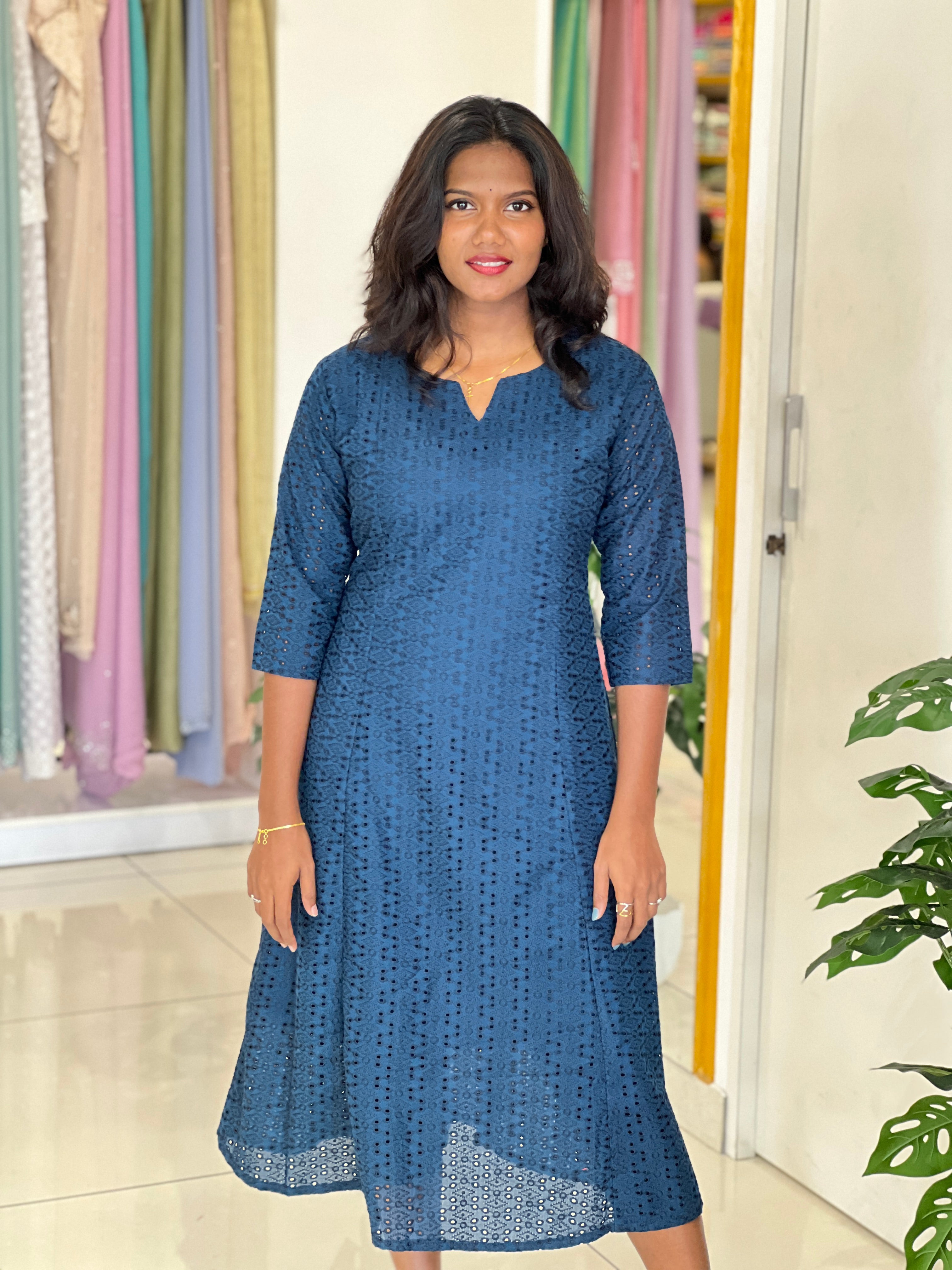 Hakobha Pattern Cotton Kurta  |UNM139