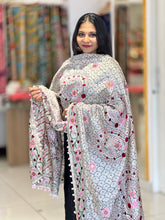 Thread Embroidery Detailed Chanderi Finish Dupatta | VET297