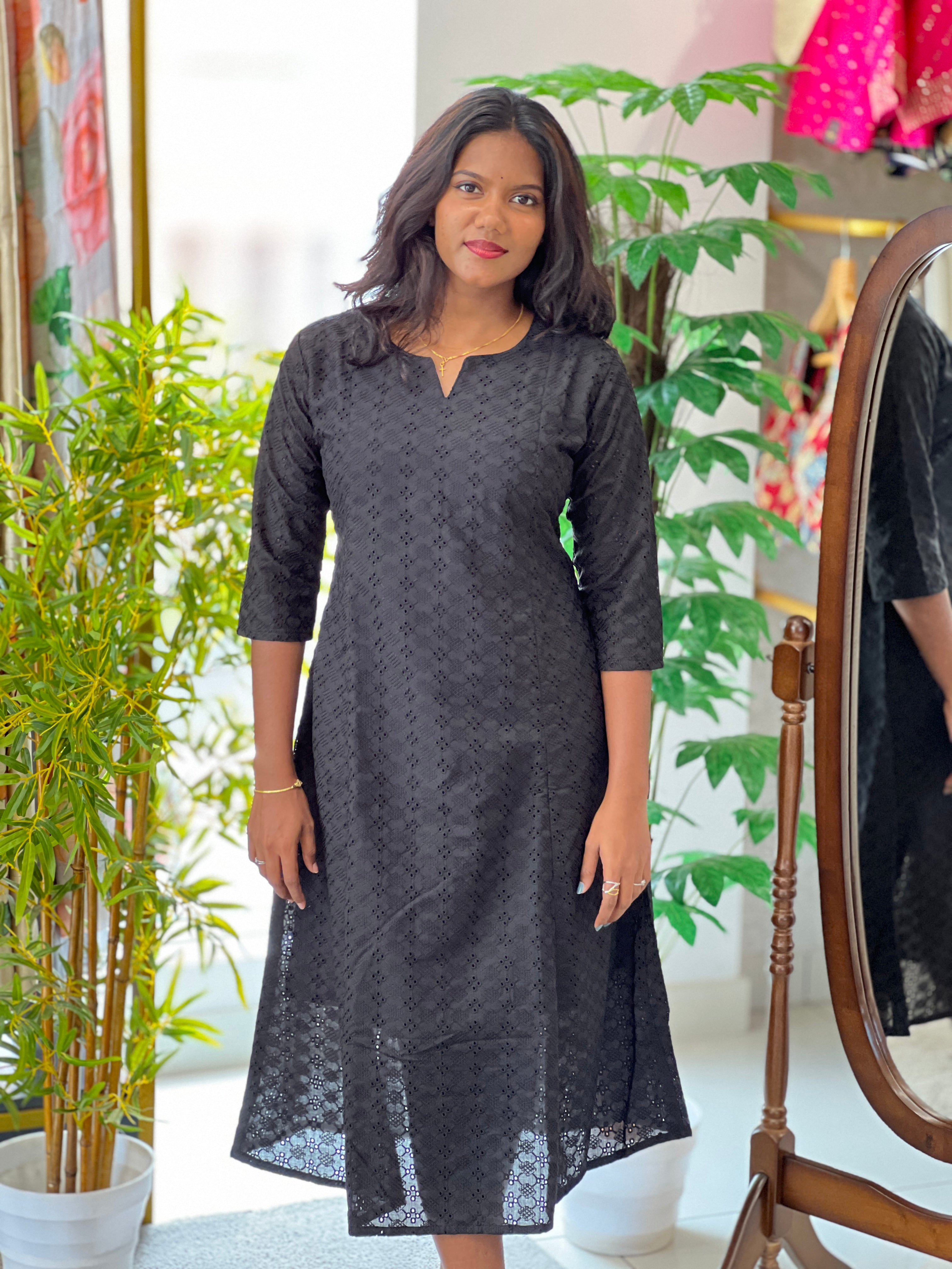 Hakobha Pattern Cotton Kurta  |UNM136