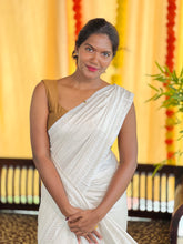 Zari Weaved Bhagalpuri Linen Saree | SK449