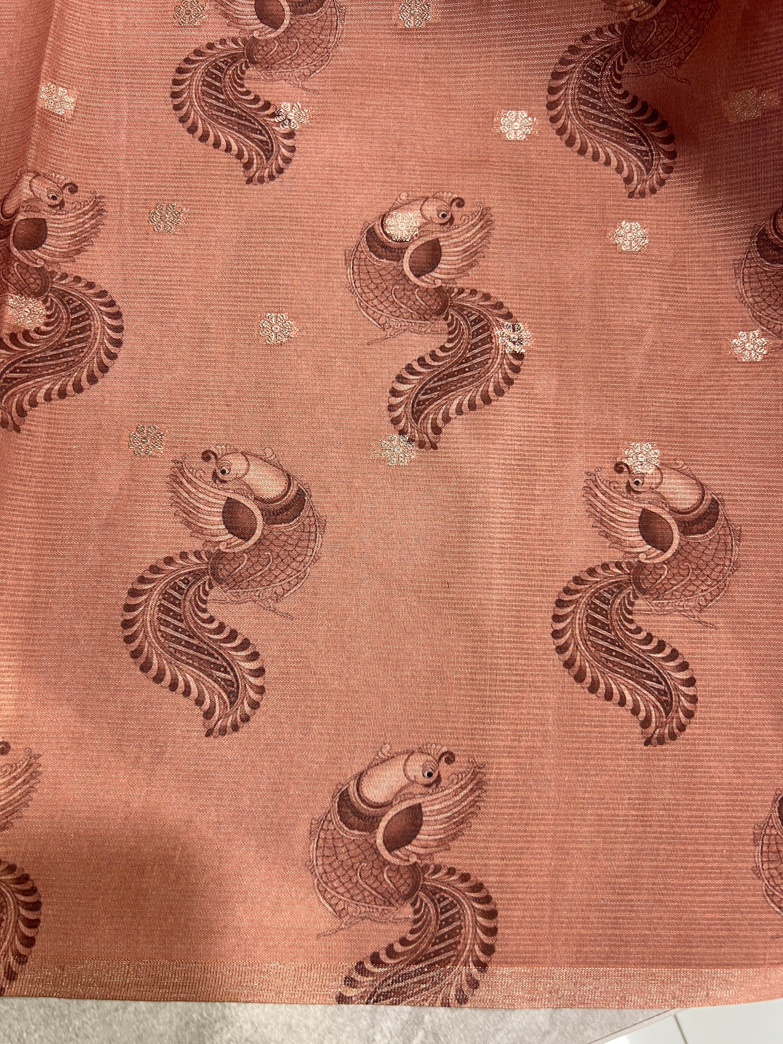 Pen Kalamkari Inspired Printed Pattern Kota Saree | MB151