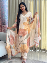 Floral Digital Printed Chanderi Kurta Set | FW258