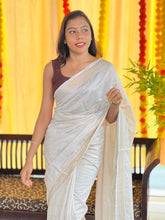 Zari Butta With Kesia Detailed Bhagalpuri Linen Saree | SK450
