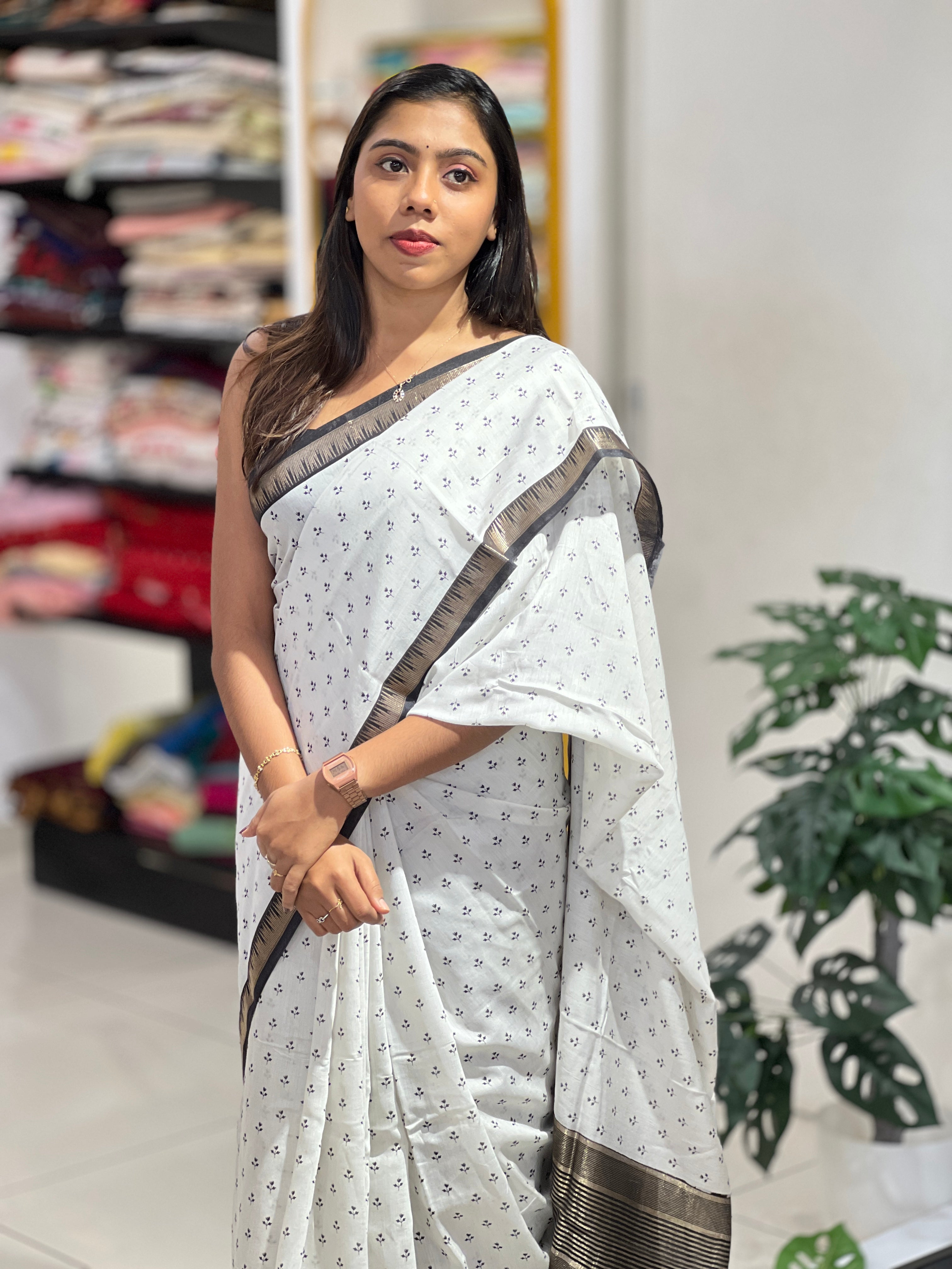 Digital Printed Semi Silk Saree | PKS160