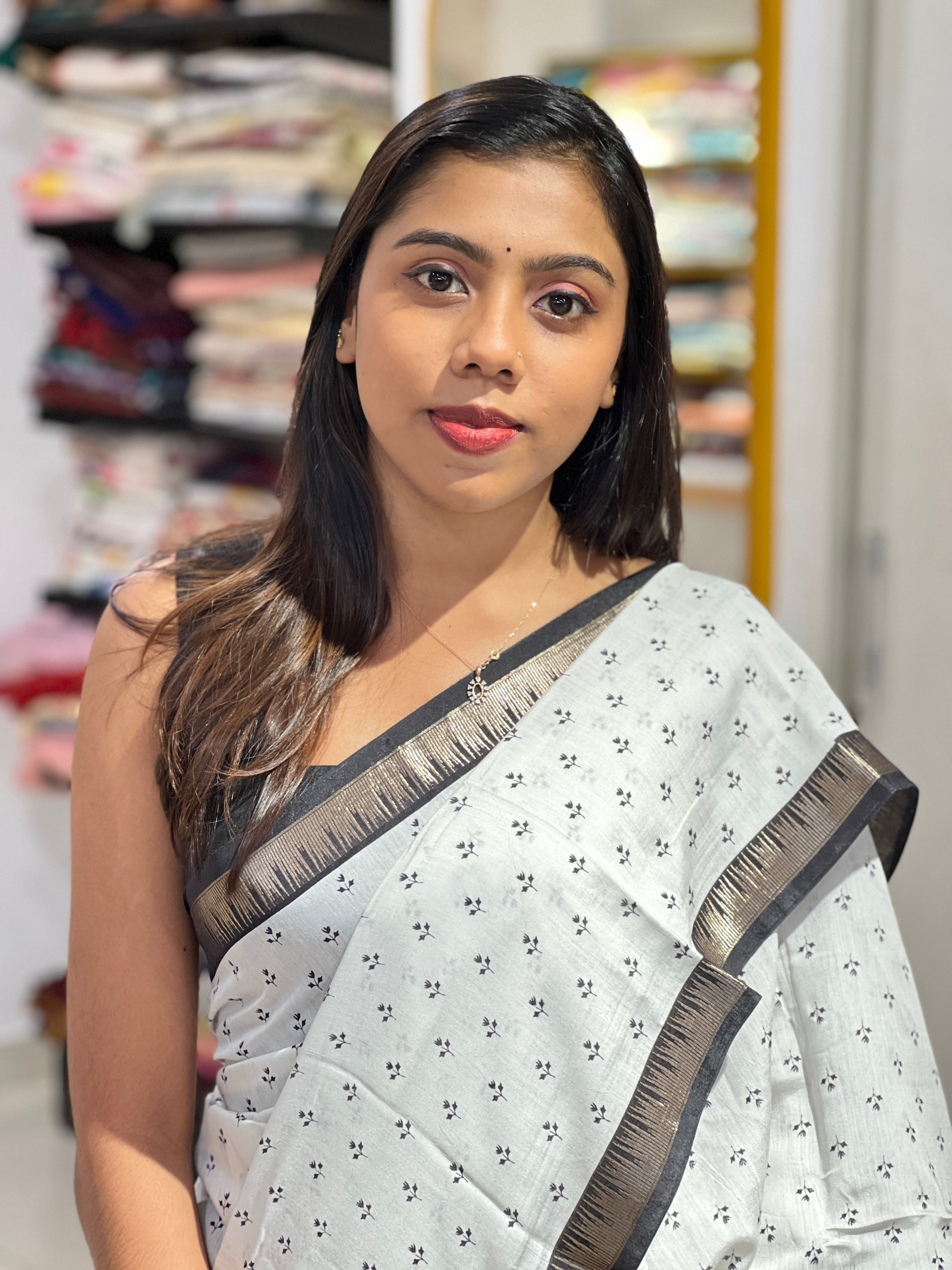 Digital Printed Semi Silk Saree | PKS160